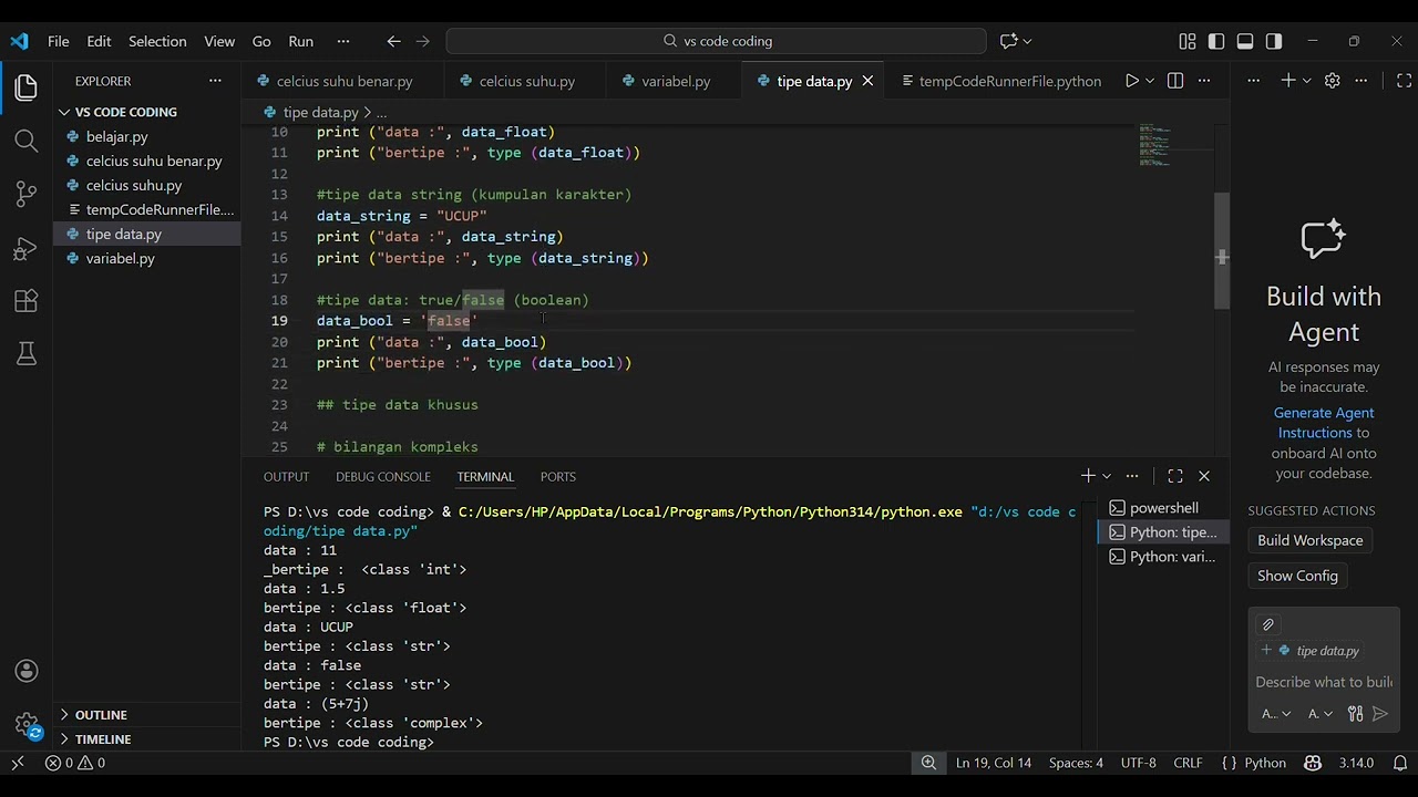 18.moh. bayu dwi firmansyah TD 1.7 tipe data py   vs code coding   Visual Studio Code