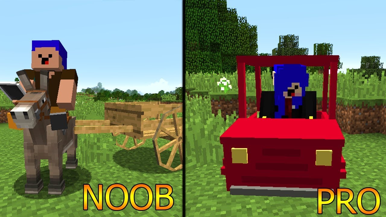 CARRO DE NOOB vs CARRO DE PRO l MINECRAFT