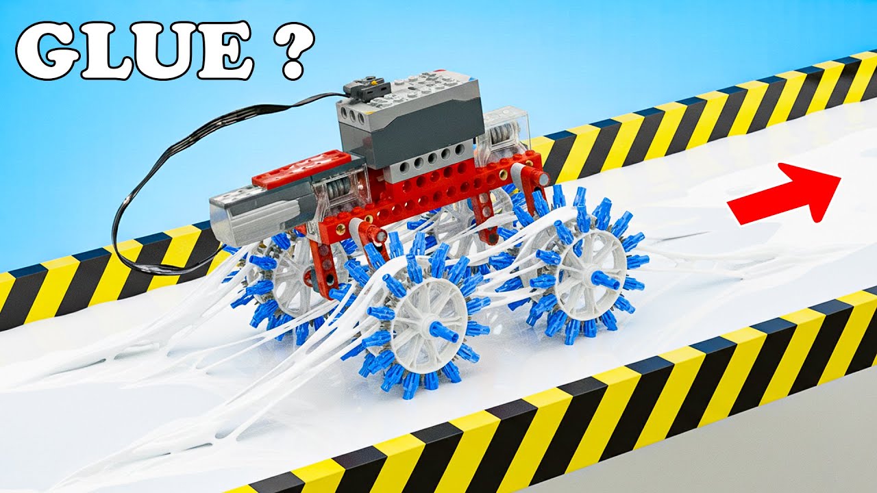 Testing New LEGO Cars vs Glue Track | Smart Lego