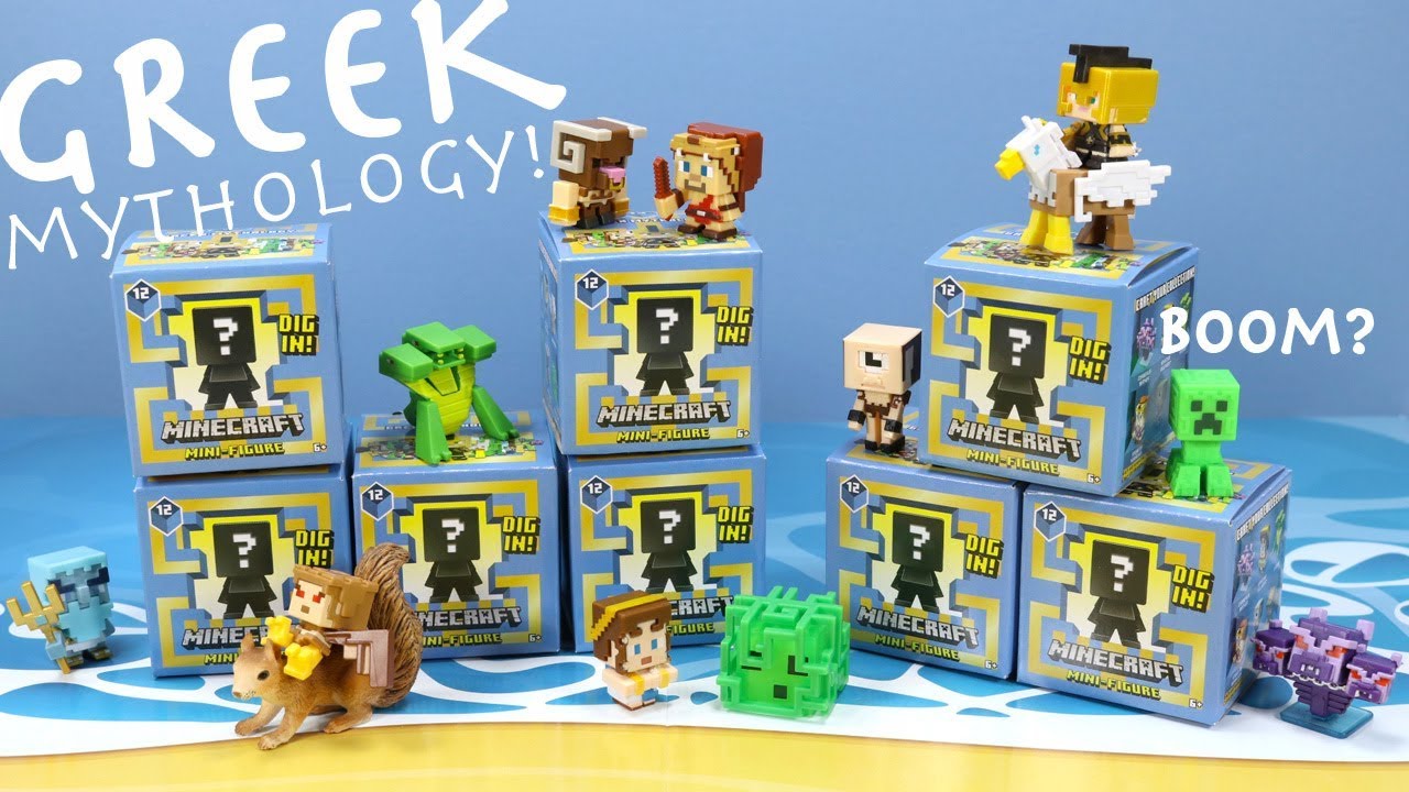 Minecraft Mini-Figures Series 12 Greek Mythology Collection Review & Codes