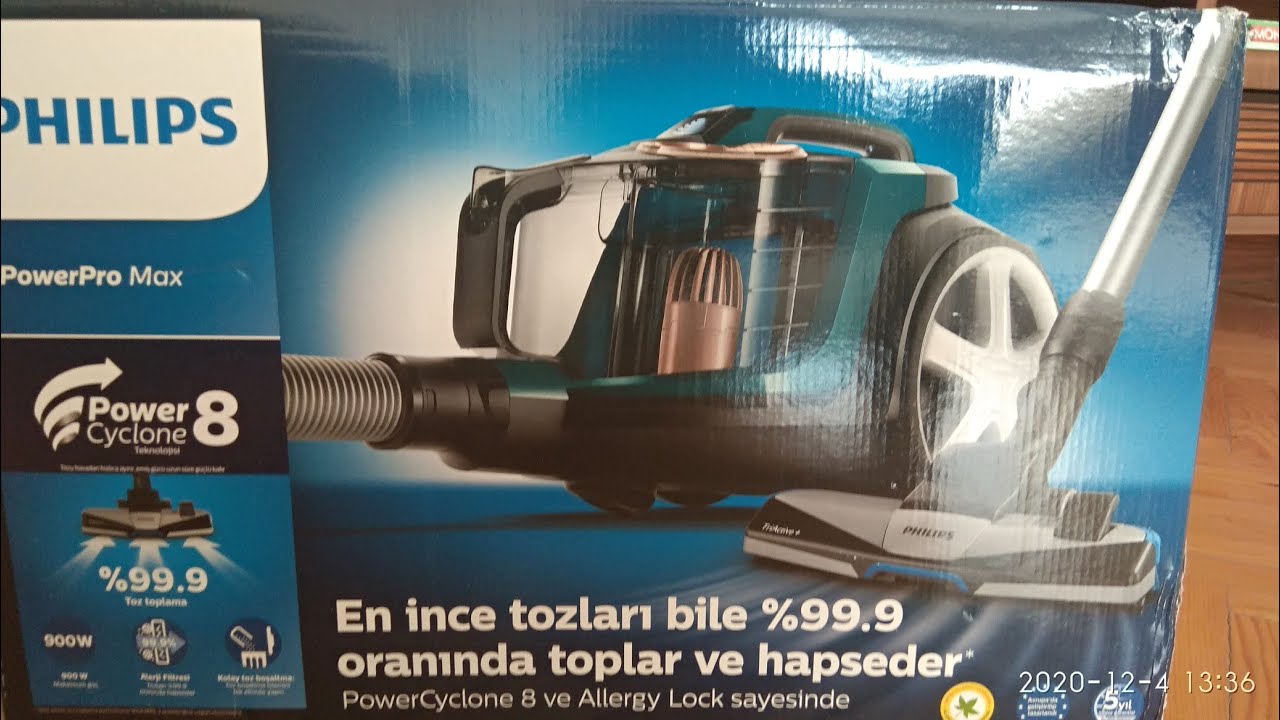 PHILIPS POWERPRO MAX FC9751 TORBASIZ ELEKTRİKLİ SÜPÜRGE İNCELEME +TEST
