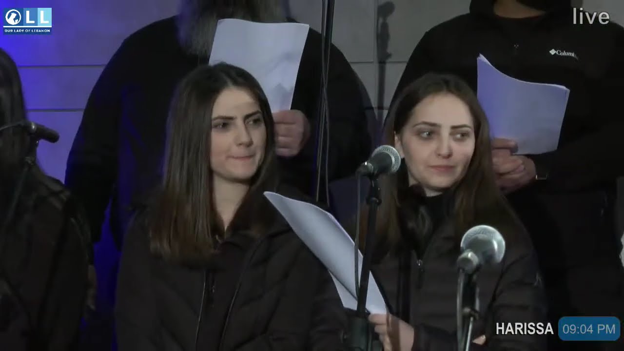  قداس الشبيبة احد  الابرص مباشرة من مزار سيدة لبنان حريصا يحتفل به الاب فادي تابت