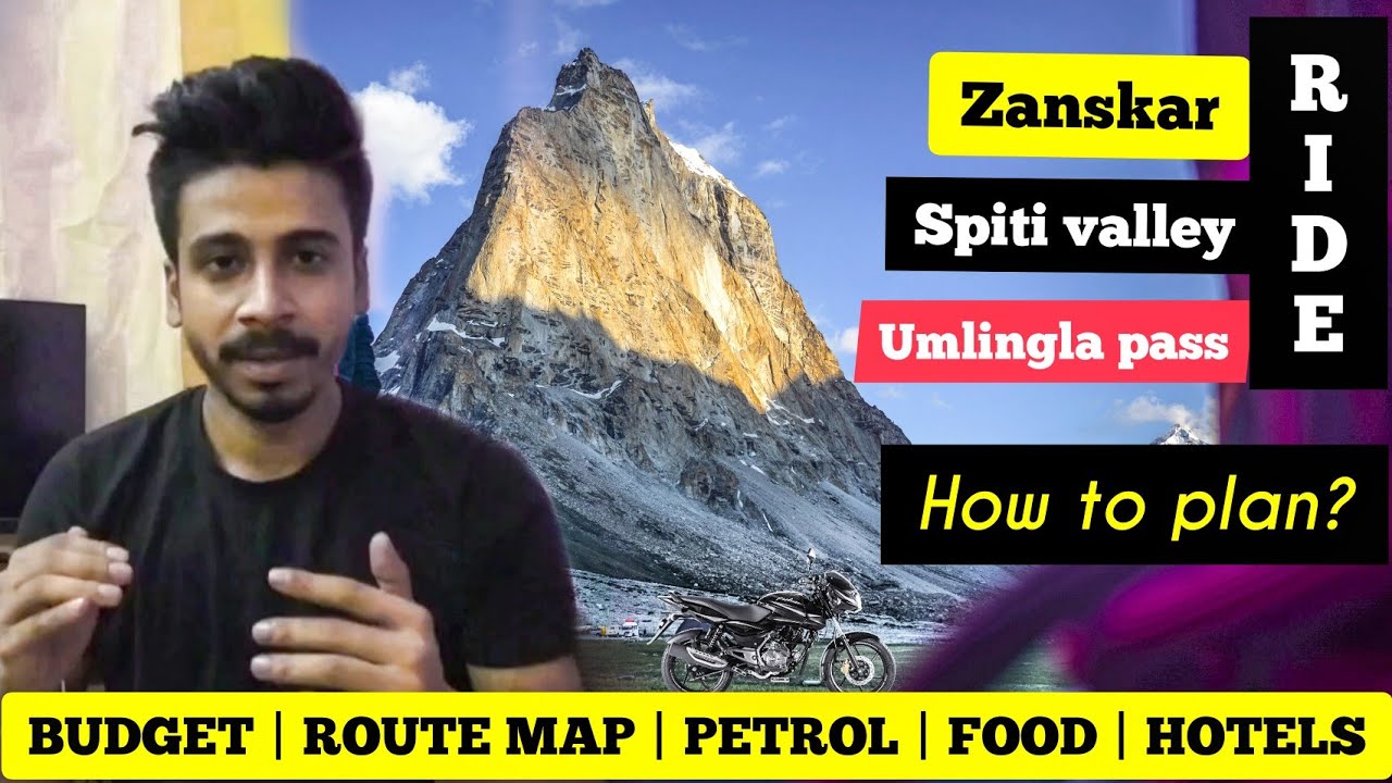 How i planned my zanskar Spiti valley umlingla ride &ndash; Zanskar valley route plan &ndash; Umling la pass map