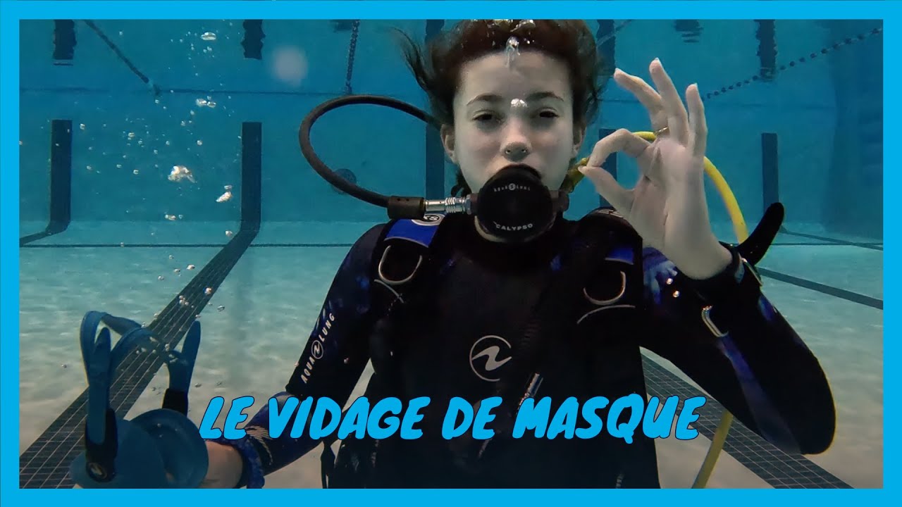 Le vidage de masque en plongée sous-marine