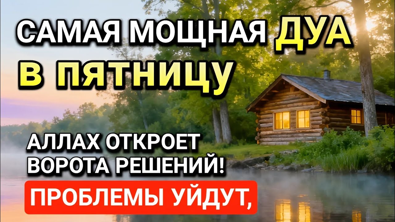 Самая сильная дуа в Пятницу!  Ризк, богатство, успех, счастье!l