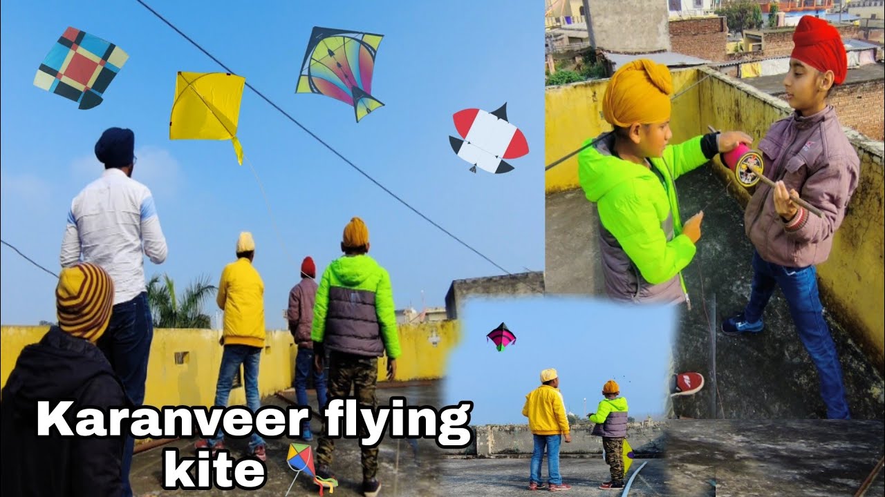 Karanveer flying kite 🪁 //KITE😯 FIGHT//Mahal Preet Mahal