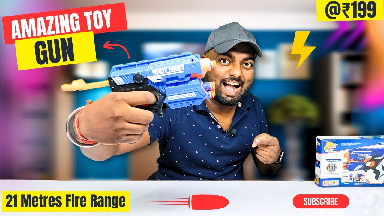 Best Toy Gun For Kids ⚡| Hot Fire Gun @ ₹199 Only 😱 | Unboxing and Review 🔥
