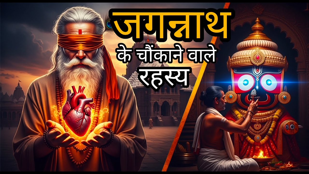 भगवान जगन्नाथ के मंदिर का रहस्य। क्या सच में भगवान कृष्ण का दिल है मंदिर की मूर्तियों में 