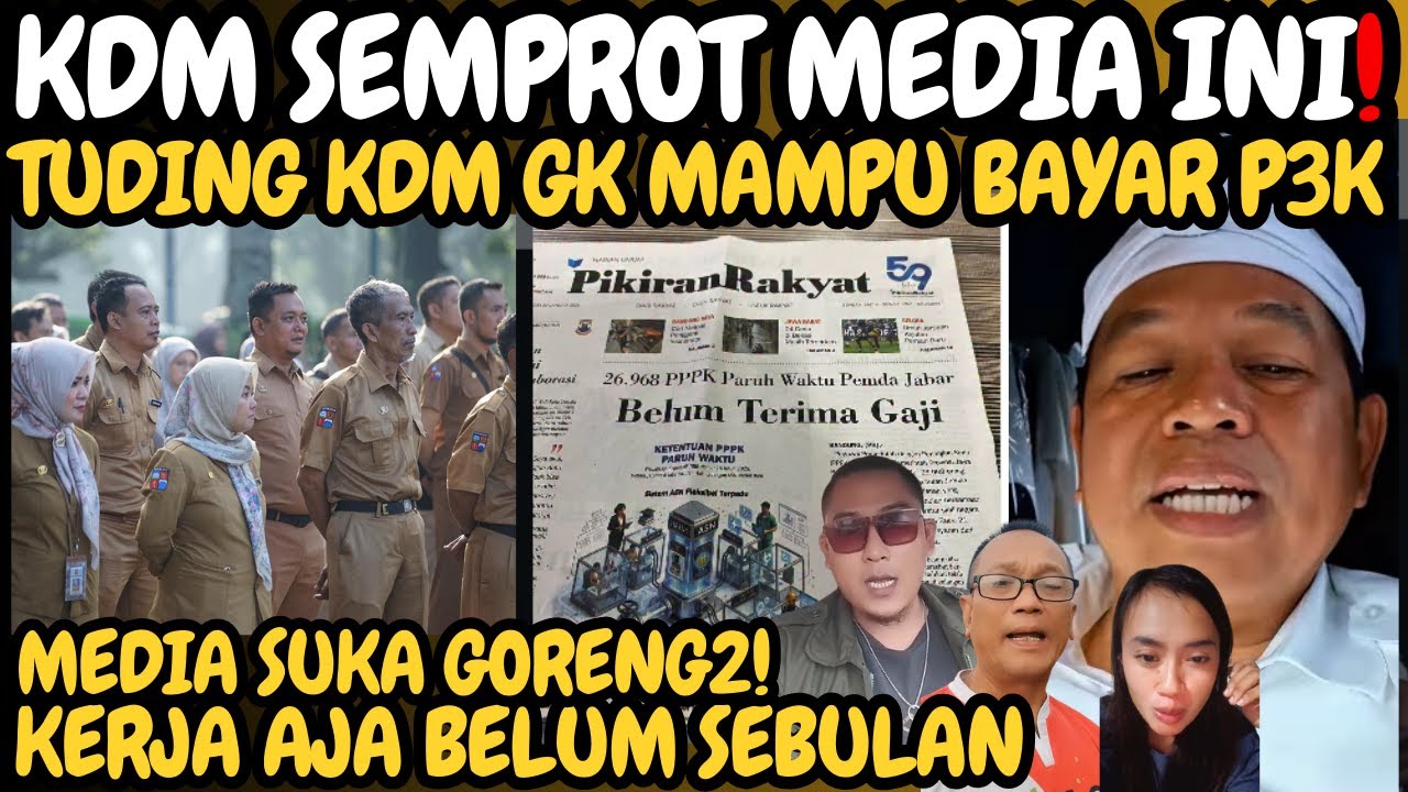 Rasain‼️Media ini disemprot DEDI MULYADI yg tuding Jabar gk sanggup bayar gaji P3K Paruh waktu jabar