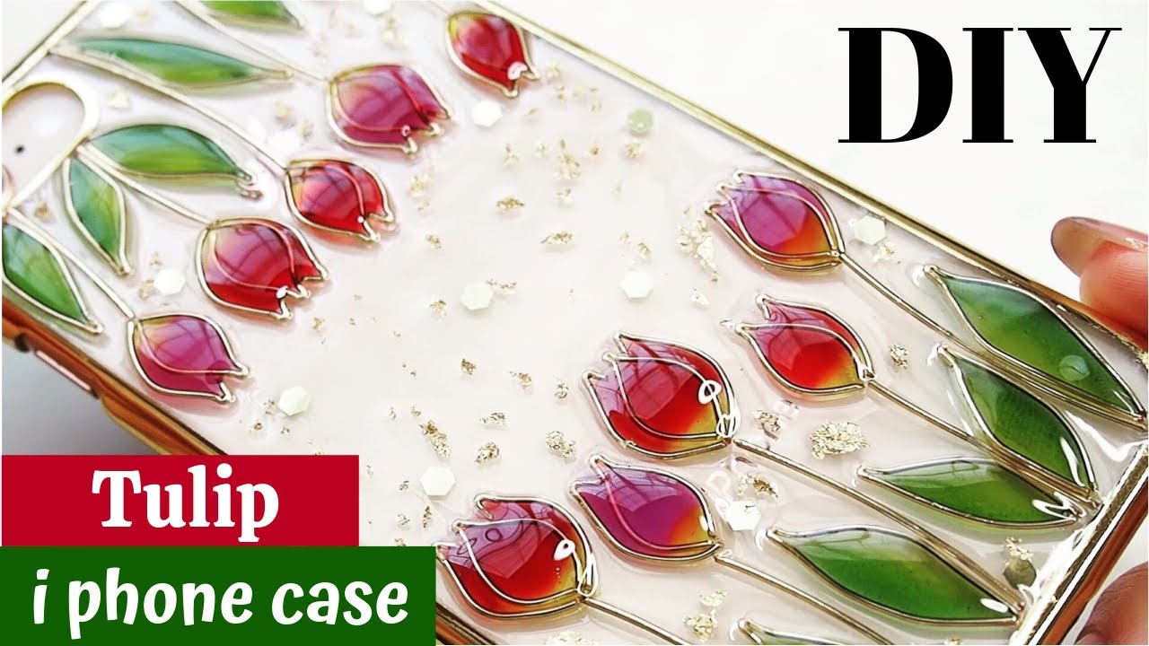 🌹【UVレジン】春だよ🌷チューリップiPhoneケース/DIY/Making a tulip iPhone case