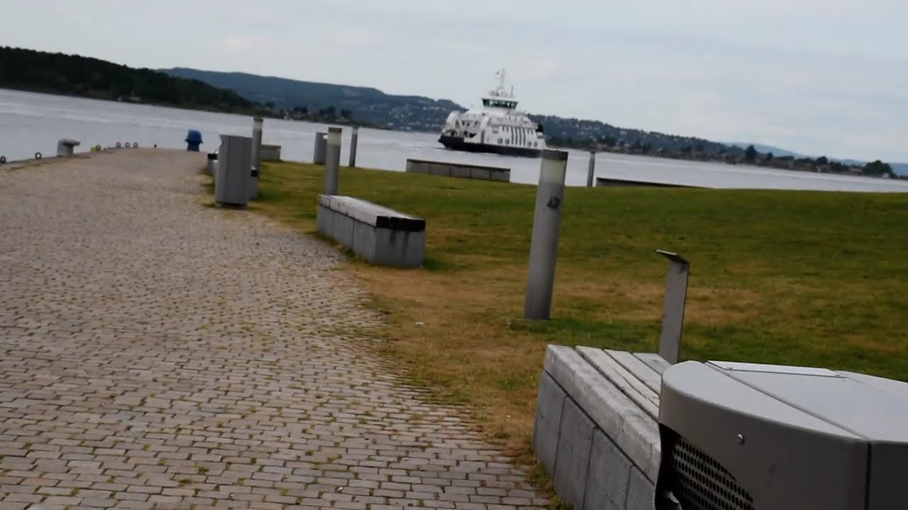 A Walk along  the oslo port promanade #norway #SUMMER
