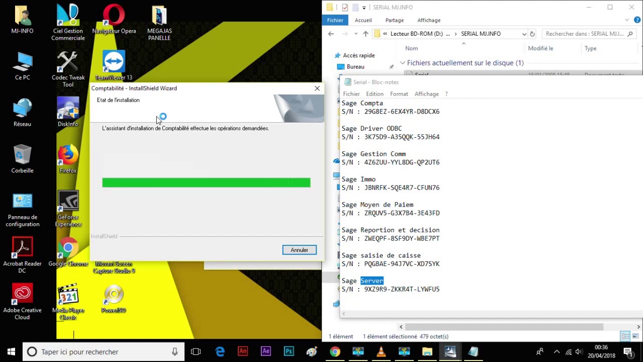 INSTALLATION SAGE SAARI V 15.0 LIGNE 100 شرح تثبيت