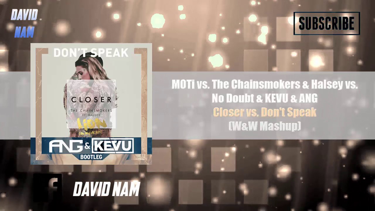 Closer vs. Don't Speak (W&W Mashup) [David Nam Remake]