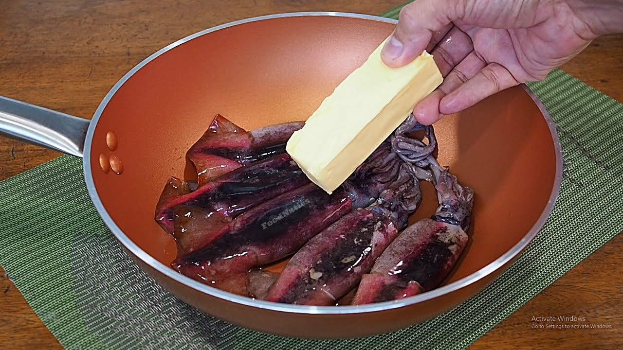 SQUID & BUTTER, I WISH I KNEW THIS RECIPE BEFORE..FAST, EASY AND THE RESULT IS AMAZING...