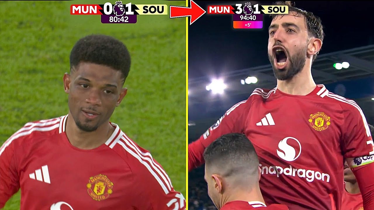 Manchester United DRAMATIC Last Minute Moments Under Amorim!