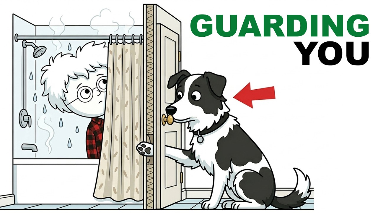 Why your dog follows you to the bathroom