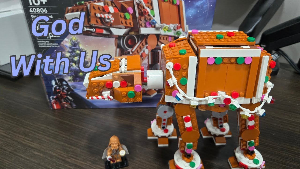 Lego Gingerbread AT-AT and Immanuel | Brick & Bible - Isaiah 7 and Matthew 1