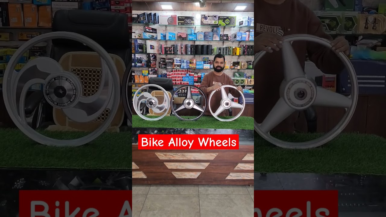 Bike Alloy wheels. delhi ke price me #trending #caraccessories #alloy #shots