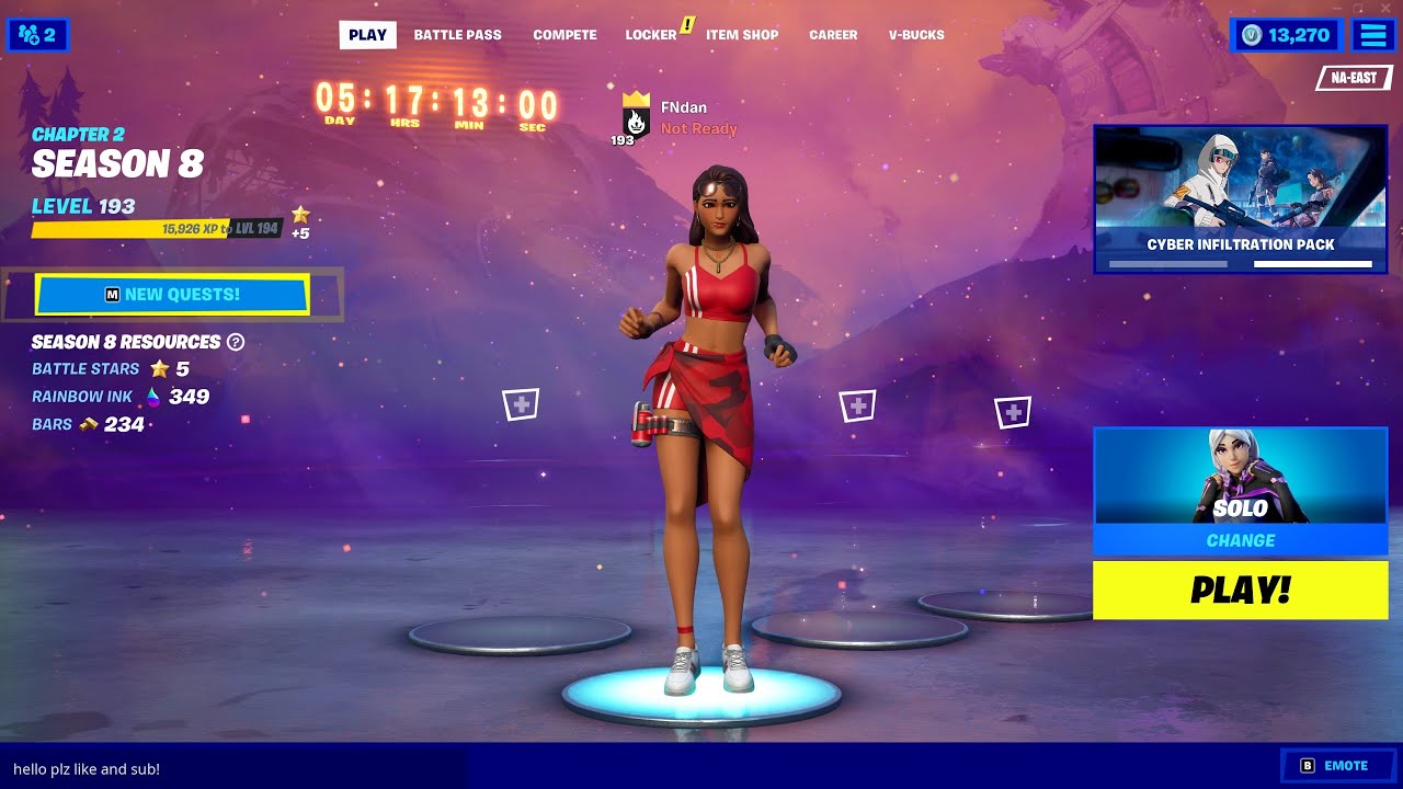 Fortnite lobby dance for tiktok!