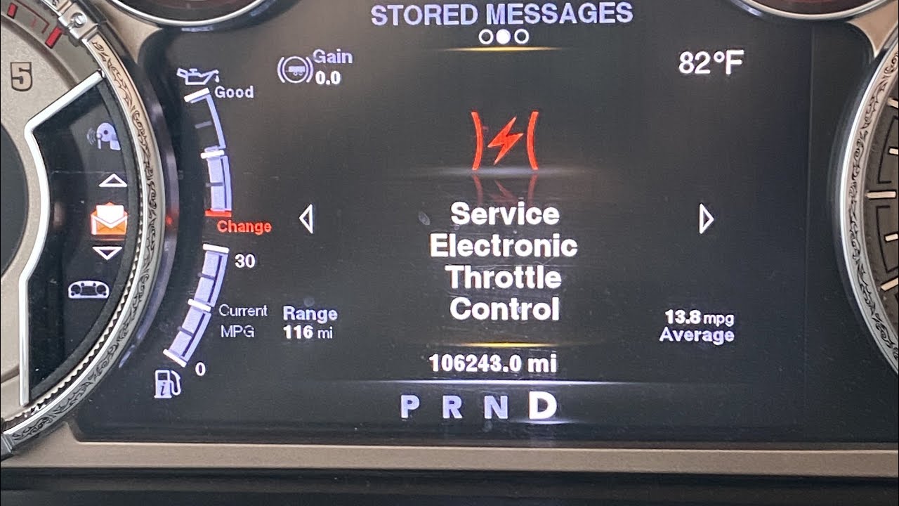 Ecodiesel boost leak inspection - one of several causes for “service electronic throttle” message