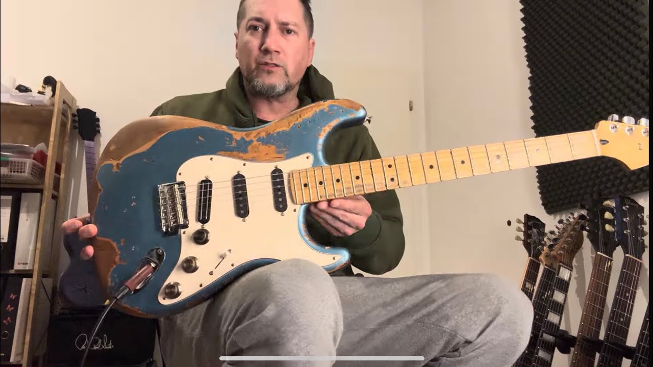 I made my own Fender Red Hot Custom Heavy Relic Stratocaster! Check it out 