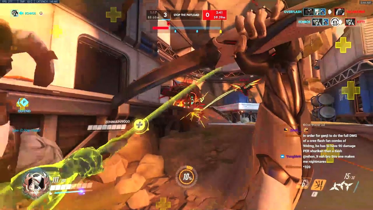 Necros #1 Genji One Trick - POTG! [ Overwatch Season 29 Top 500 ]