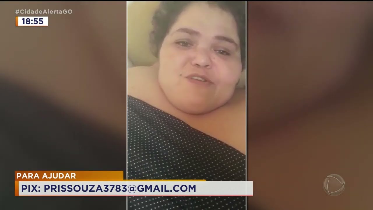 CONTRA O PESO: MULHER PESA QUASE 200 KG E PRECISA DE AJUDA