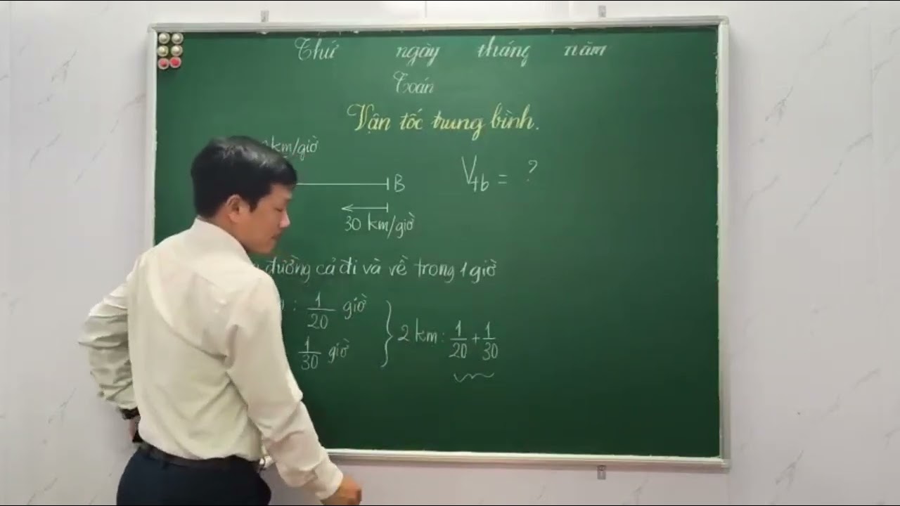 Vận tốc trung bình - Toán 5