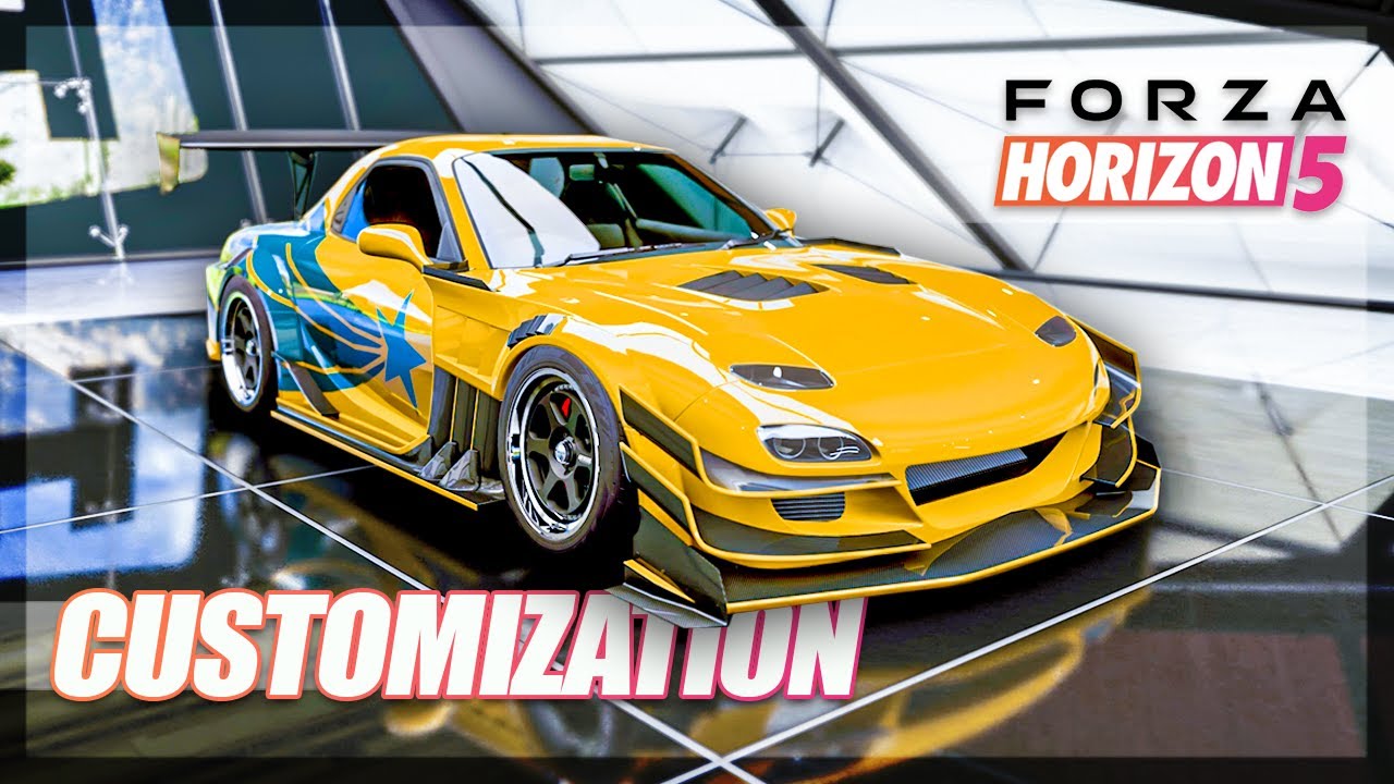 Forza Horizon 5 - Mazda RX7 Customization! (New Body Kits, Sounds, and More!)