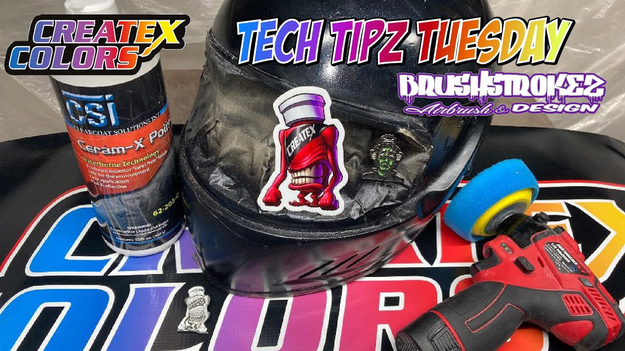 Can you cut and buff Createx ULVS 4050 clear?  Createx Tech TipZ Tuesday w/ BrusHstroKeZ Ep. 2