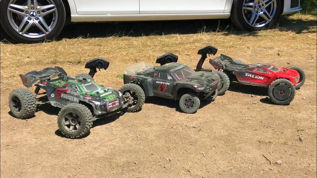 ARRMA 6s Kraton, Senton, Talion, DIRT Bashing!