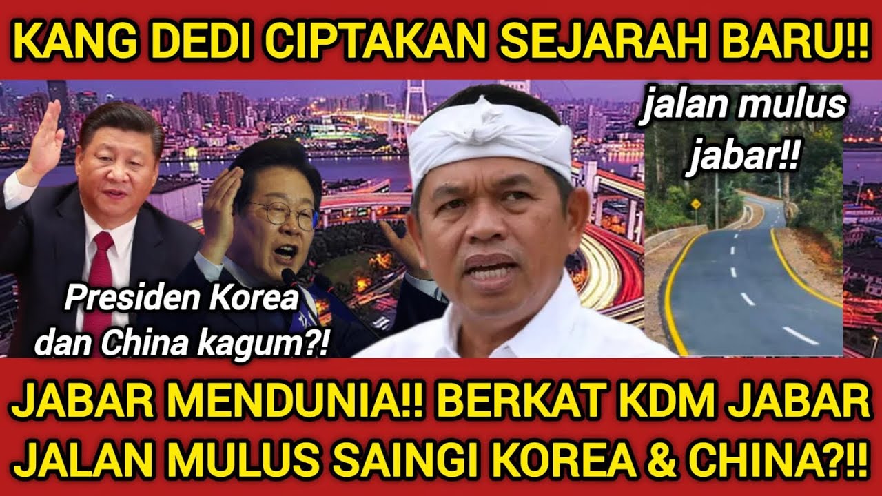 GEBRAKAN KDM GEGERKAN DUNIA‼️CHINA DAN KOREA KAGUM, INGGRIS AJAK KERJASAMA KE JAWA BARAT!!