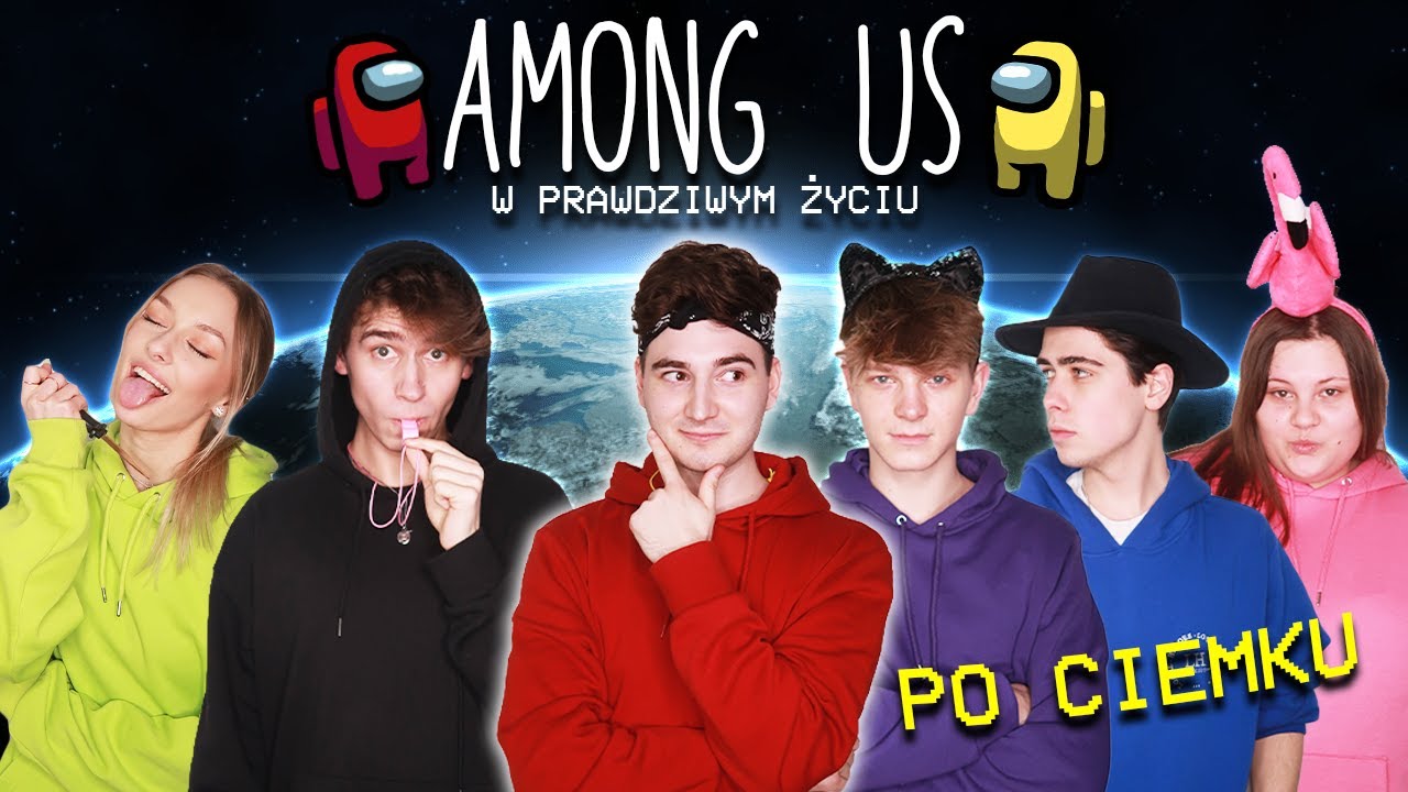AMONG US w PRAWDZIWYM ŻYCIU *po ciemku* 😱