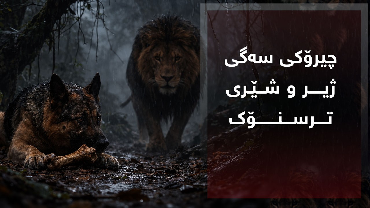 چیرۆکی سەگی ژیر و شێری ترسنۆک