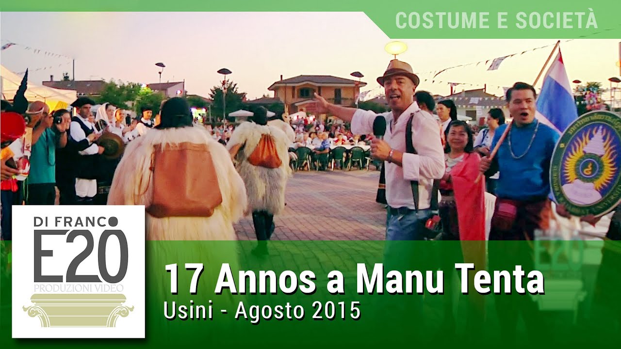 17 Annos a Manu Tenta - Servizio TV - Folk internazionale Usini 2015