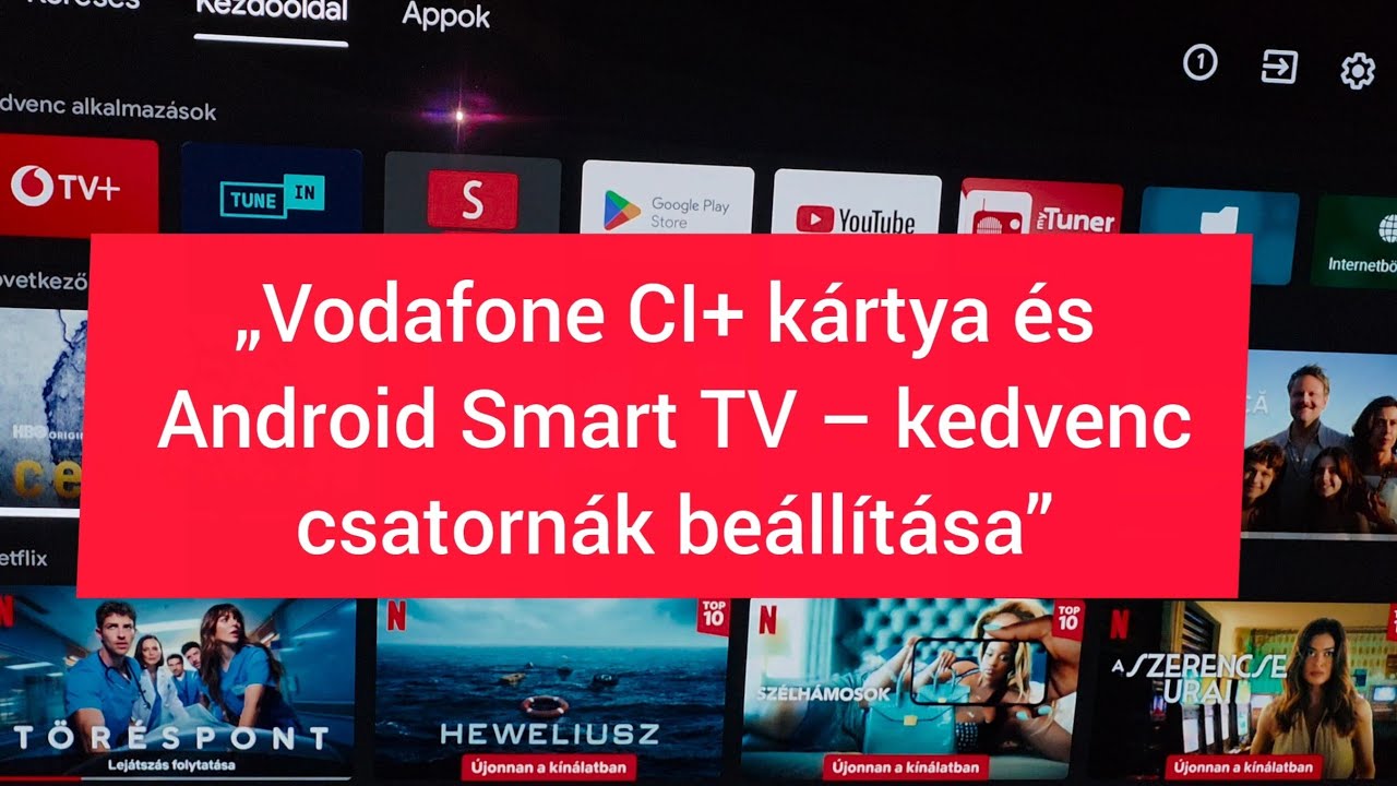 Vodafone CI+ kártya és Android Smart TV – kedvenc csatornák beállítása #ci+kartya #okostv #kedvenc