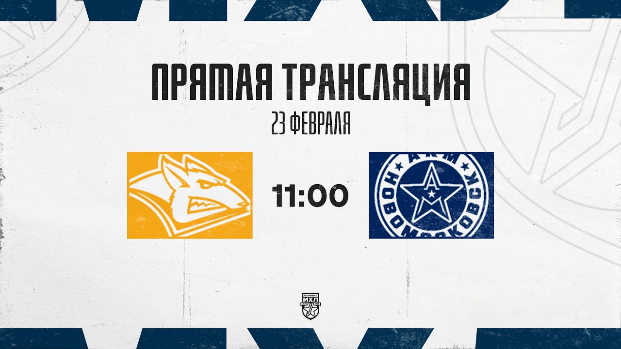 23.02.2026. «Стальные Лисы» – «АКМ-Новомосковск» | (OLIMPBET МХЛ 25/26) – Прямая трансляция
