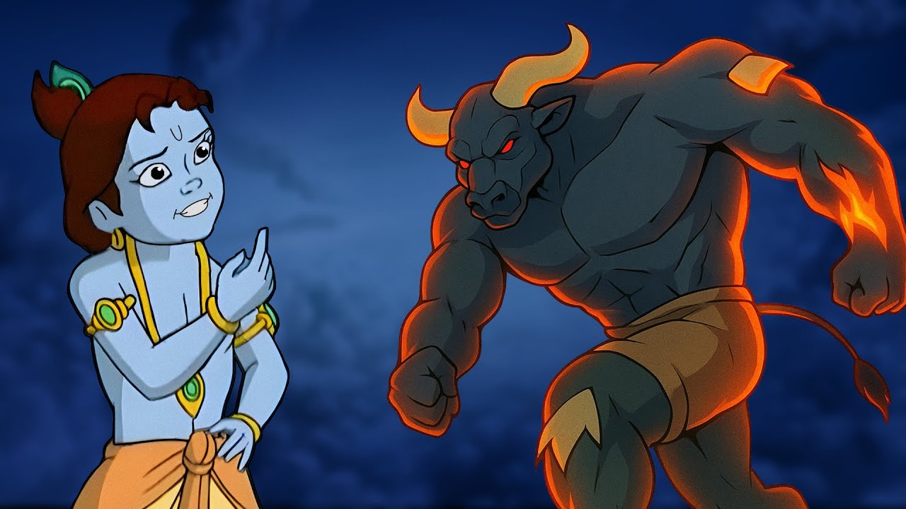 Krishna -  Arishtasur ka Krodh | Cartoon for Kids in Hindi | Adventure Videos