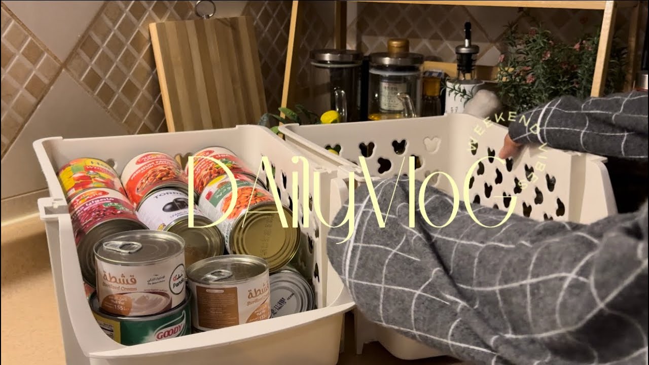 مشتريات السفر ✈️🛍️+ تنظيمات في المطبخ daily vlog 