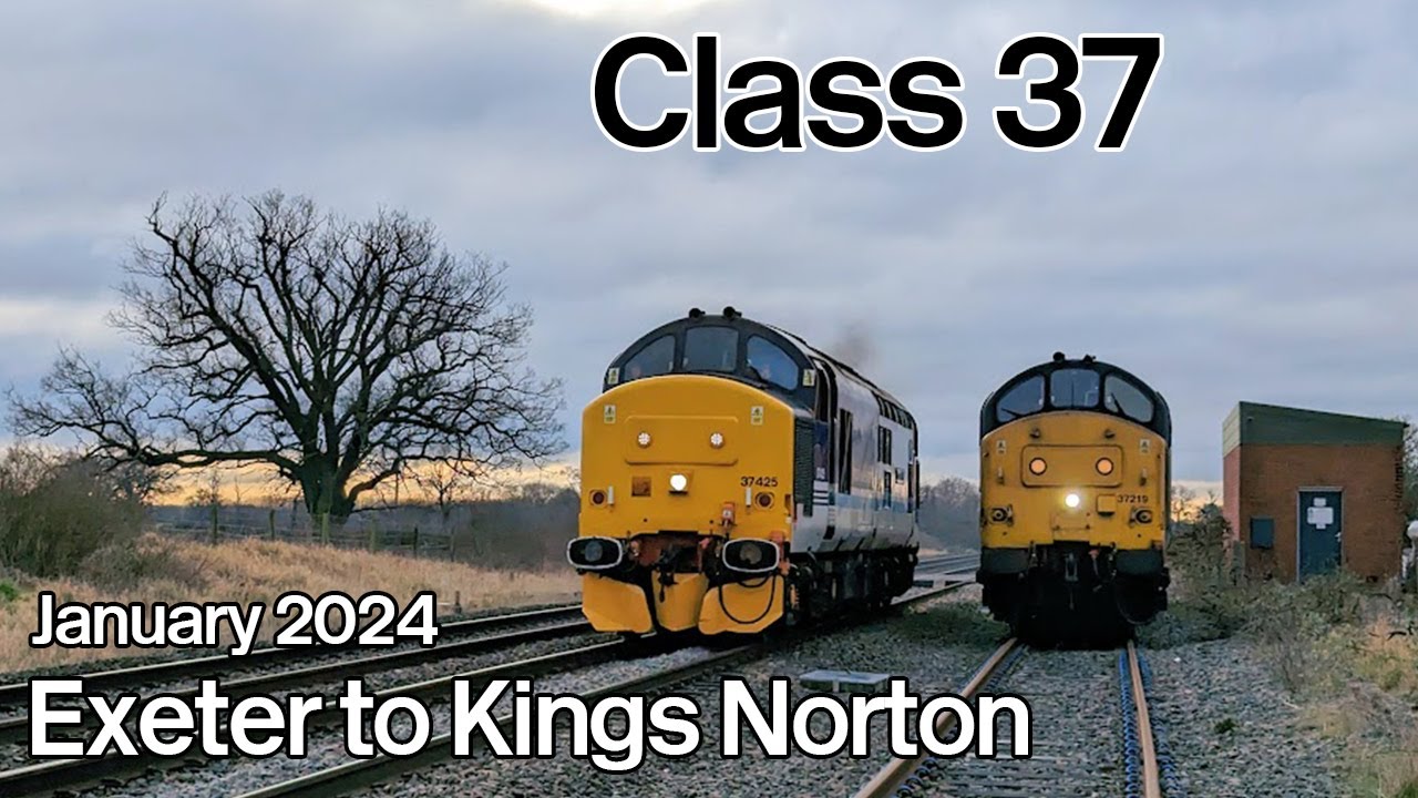 Class 37 Driver's Eye View: Exeter St. Davids to Kings Norton (Birmingham)