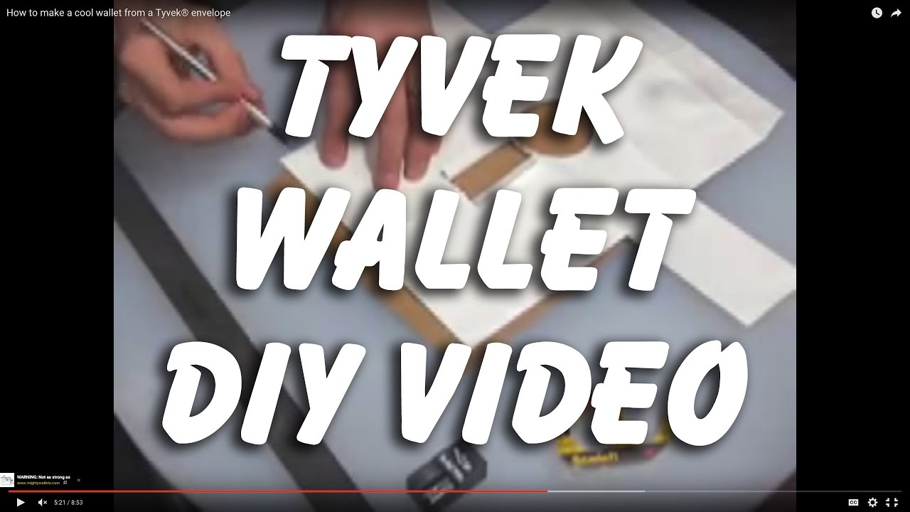 Как сделать классный кошелек из конверта Tyvek®