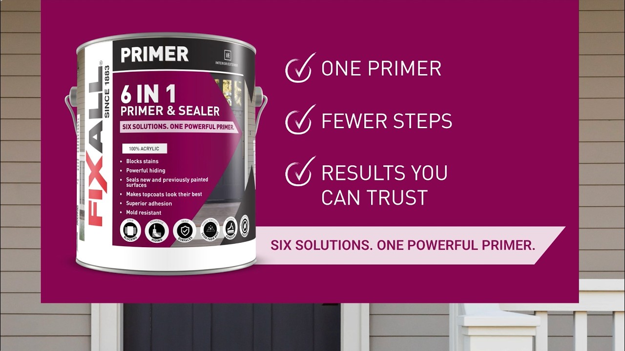 FixALL 6 in 1 Primer & Sealer | Six solutions. One powerful primer.