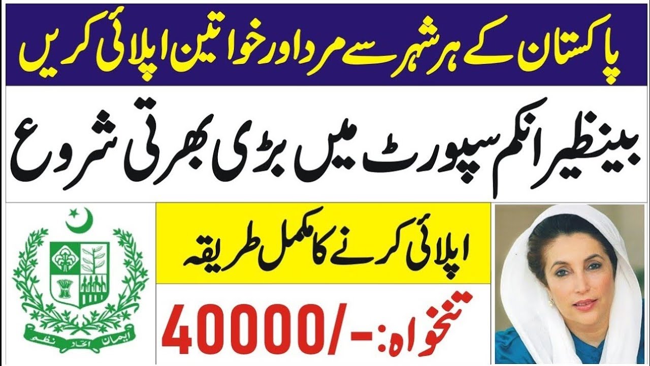 Benazir Income Support Program BISP Jobs 2022