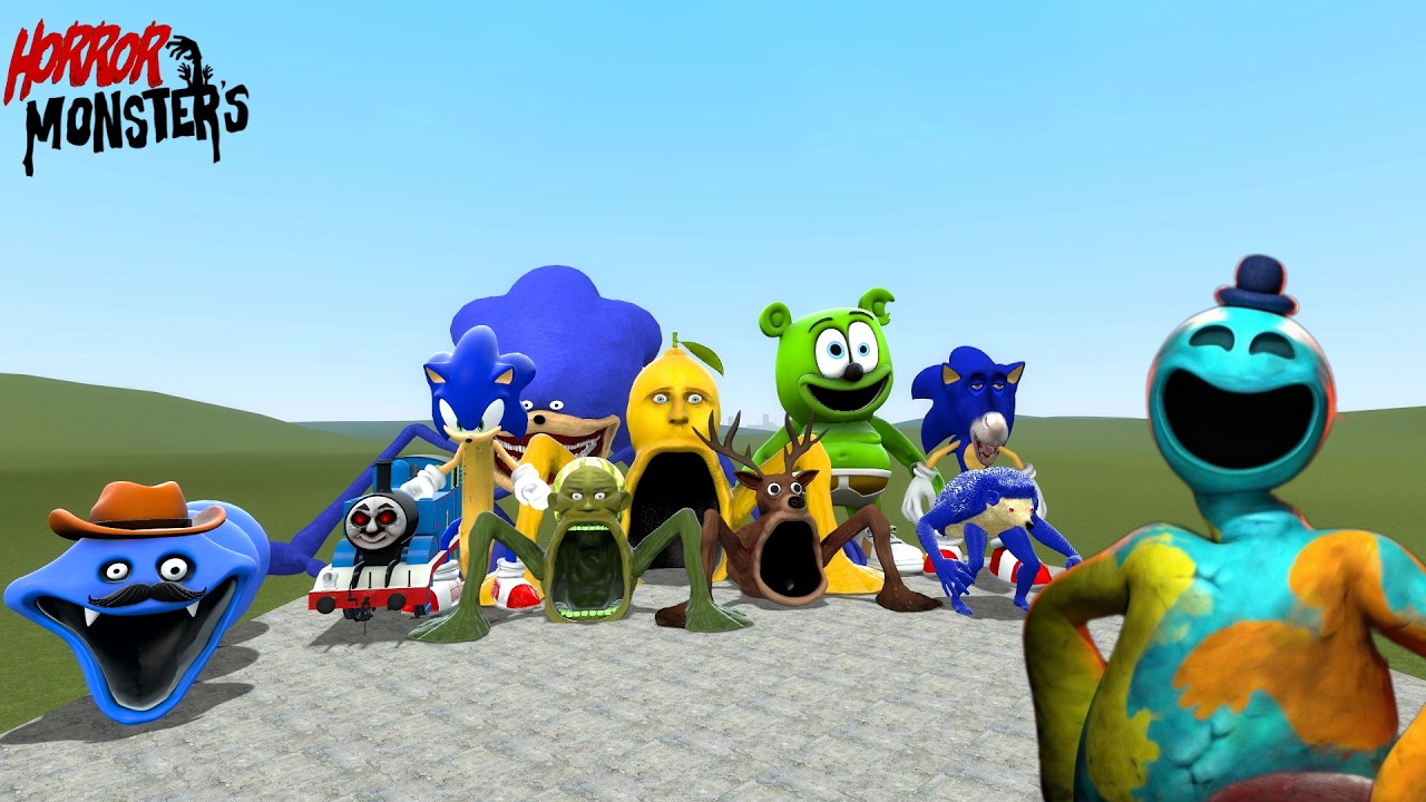All Phases Omniworm Monsters and All Strong Monsters Vs All Sea Monster Creatures In Garry's Mod