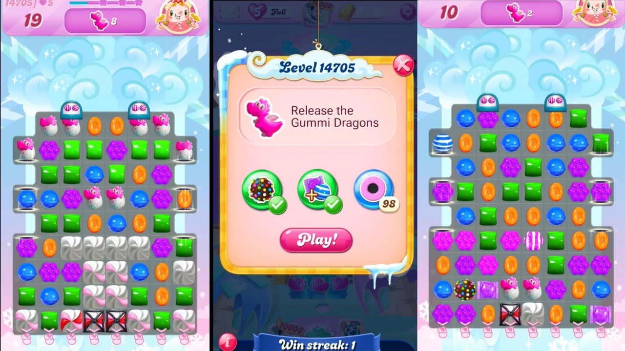 Candy crush saga level 14705 । Hard level । Candy crush 14705 । Sudheer Gaming