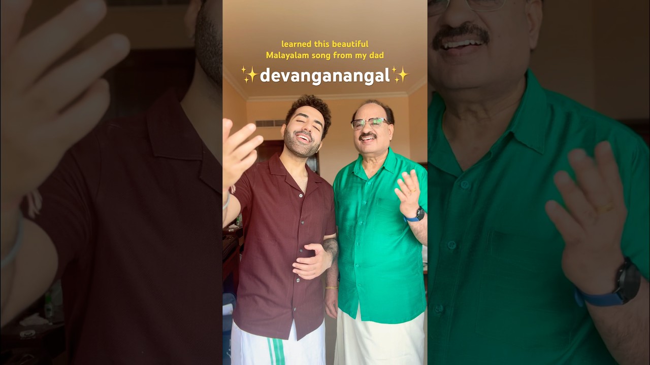 my dad taught me this ICONIC MALAYALAM song in Thrissur, Kerala