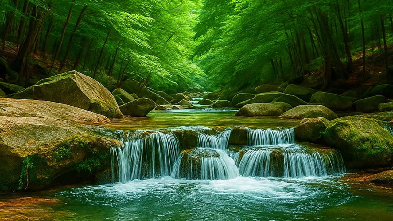 Relaxing Water Sounds and Birdsong, Forest Sounds, ASMR