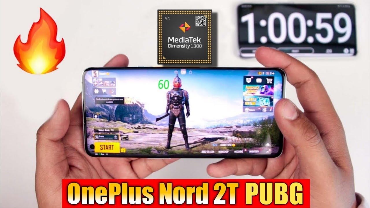 OnePlus NORD 2T PUBG TEST & BGMI TEST | OnePlus Nord  2T Gaming Test & Graphics Test 🔥