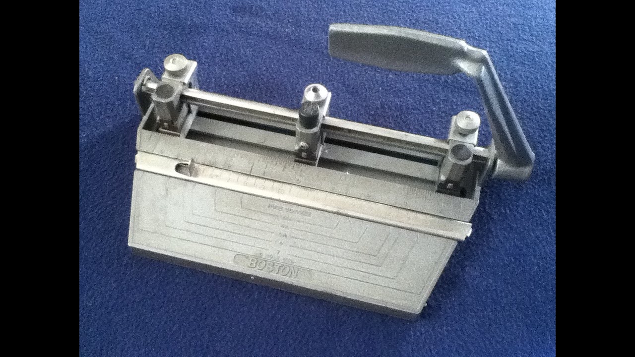 SHOW AND TELL 78: Vintage BOSTON 3 Hole / 2 Hole Punch