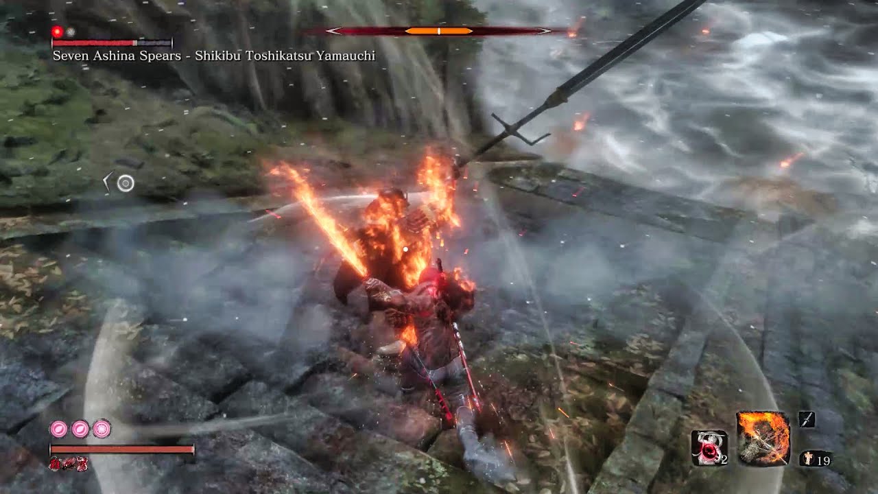 Sekiro - Seven Ashina Spears Vs Spiral Cloud Passage - No Damage